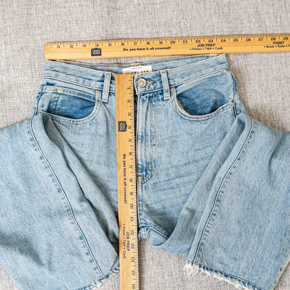 SLVRLAKE London High Rise Straight leg jeans old habits die hard 26